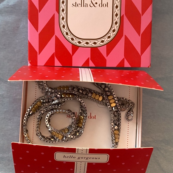 Stella & Dot NWOT Tri-Colored Necklace - Picture 6 of 12